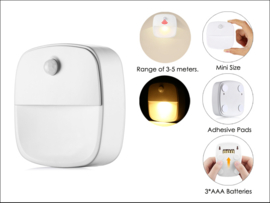 2 x Bewegingssensor LED Lamp