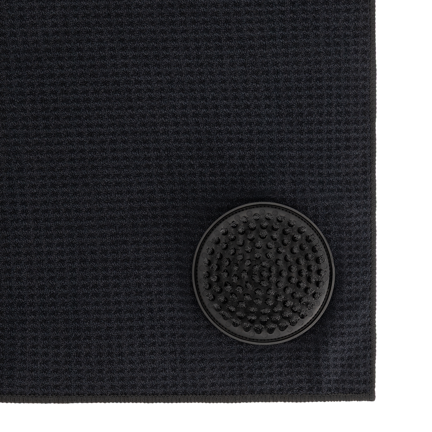 UST Golf handdoek - Geïntegreerde borstel - Ophang magneet - Zwart