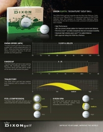 100% Recyclebare Golfbal - Dixon Earth - 3 bal sleeve