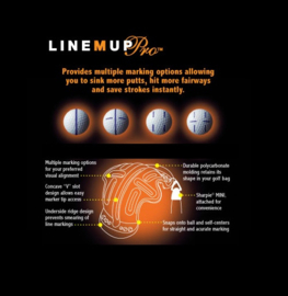 Line M Up Pro Putt Position System - Golfbal Marker - Balbelijner