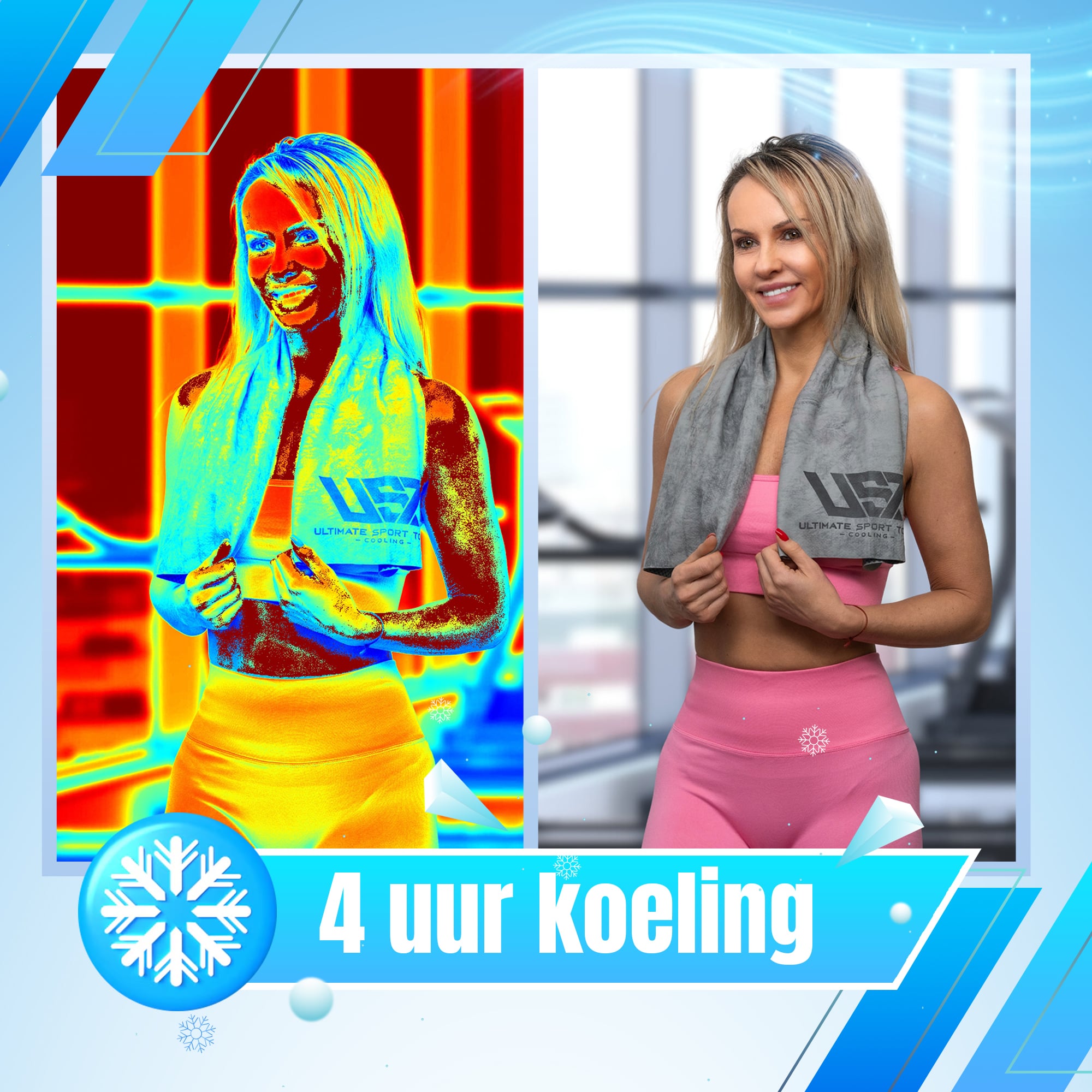 UST Cooling Towel - Handdoek - Blauw