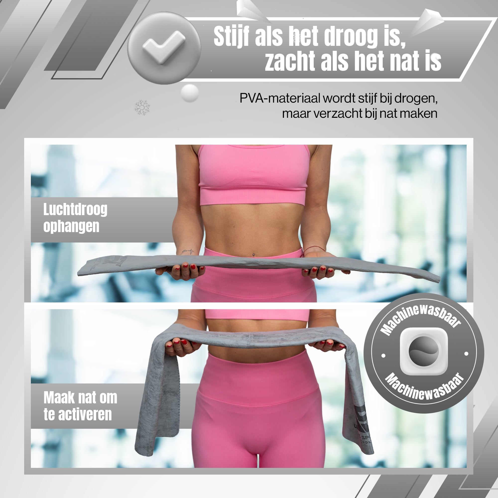 UST Cooling Towel - Handdoek - Roze