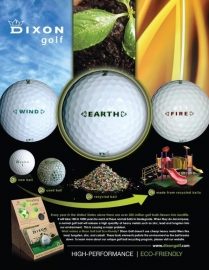 100% Recyclebare Golfbal - Dixon Earth - 3 bal sleeve