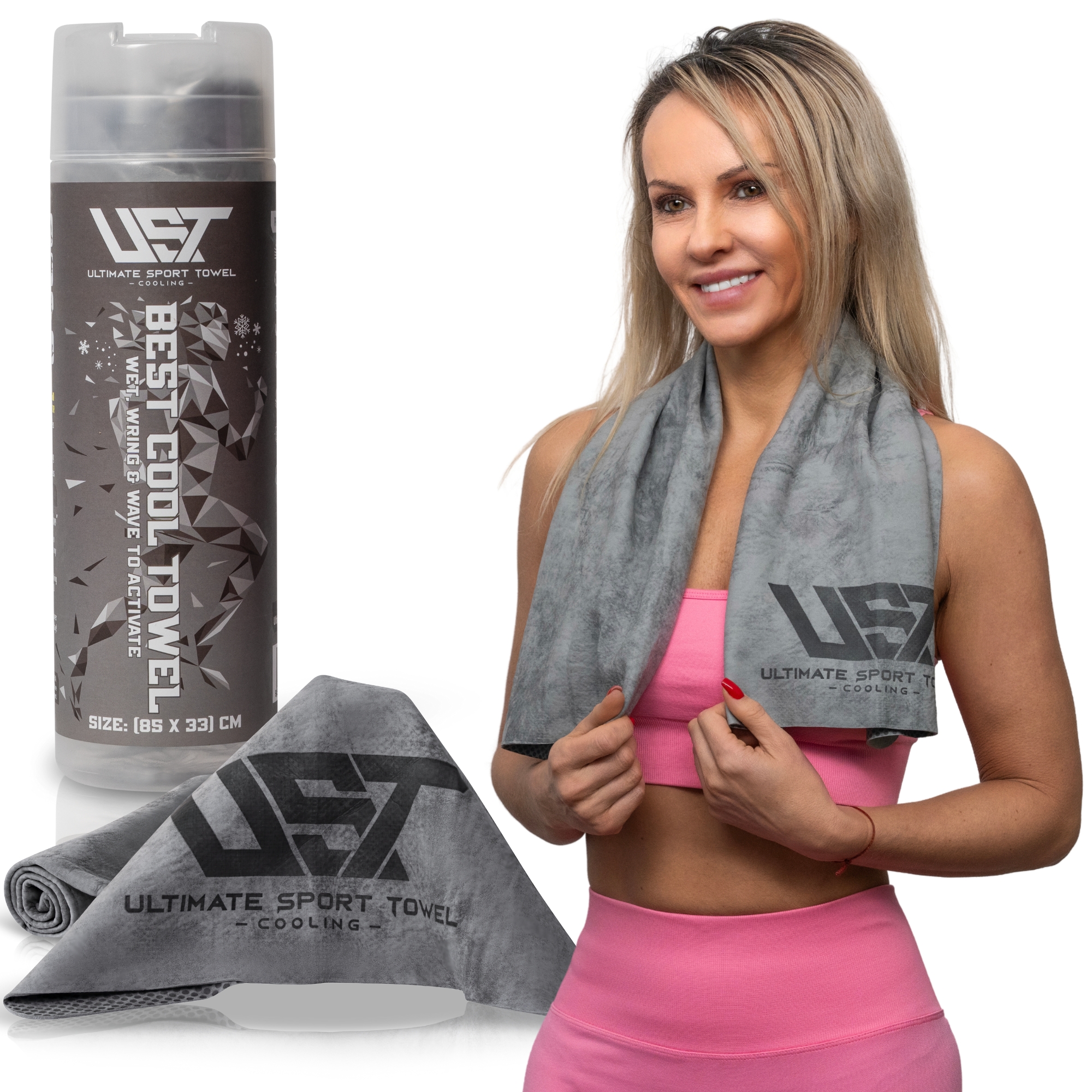UST Cooling Towel - Handdoek - Grijs