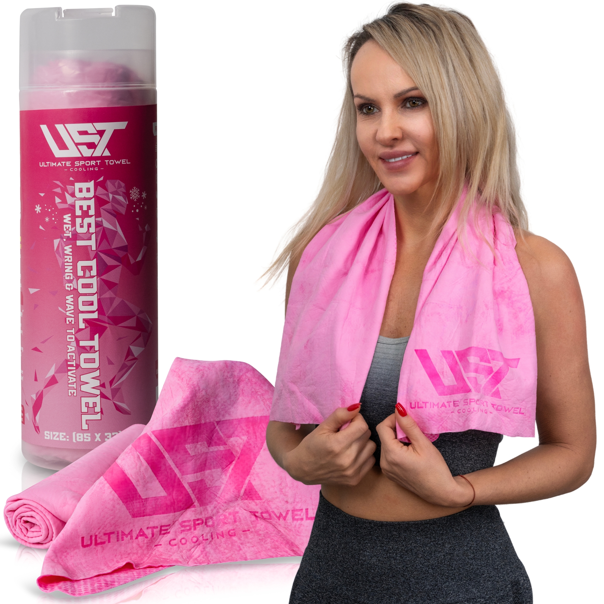 UST Cooling Towel - Handdoek - Roze