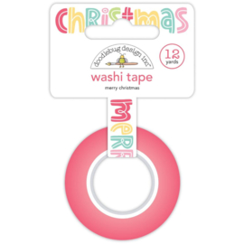 Doodlebug Washi Tape 15mmX12yd Gingerbread Kisses - Merry Christmas  