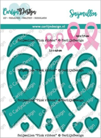 CarlijnDesign Snijmallen Pink Ribbon (CDSN-0246) 