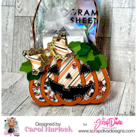 Scrapdiva 3D Pumpkin Shaker Bag