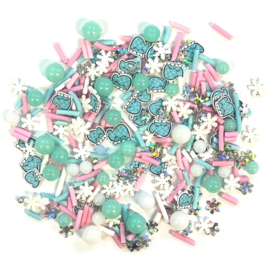 Buttons Galore Mix Upz Craft Embellishments 10g Pastell Blizzard  