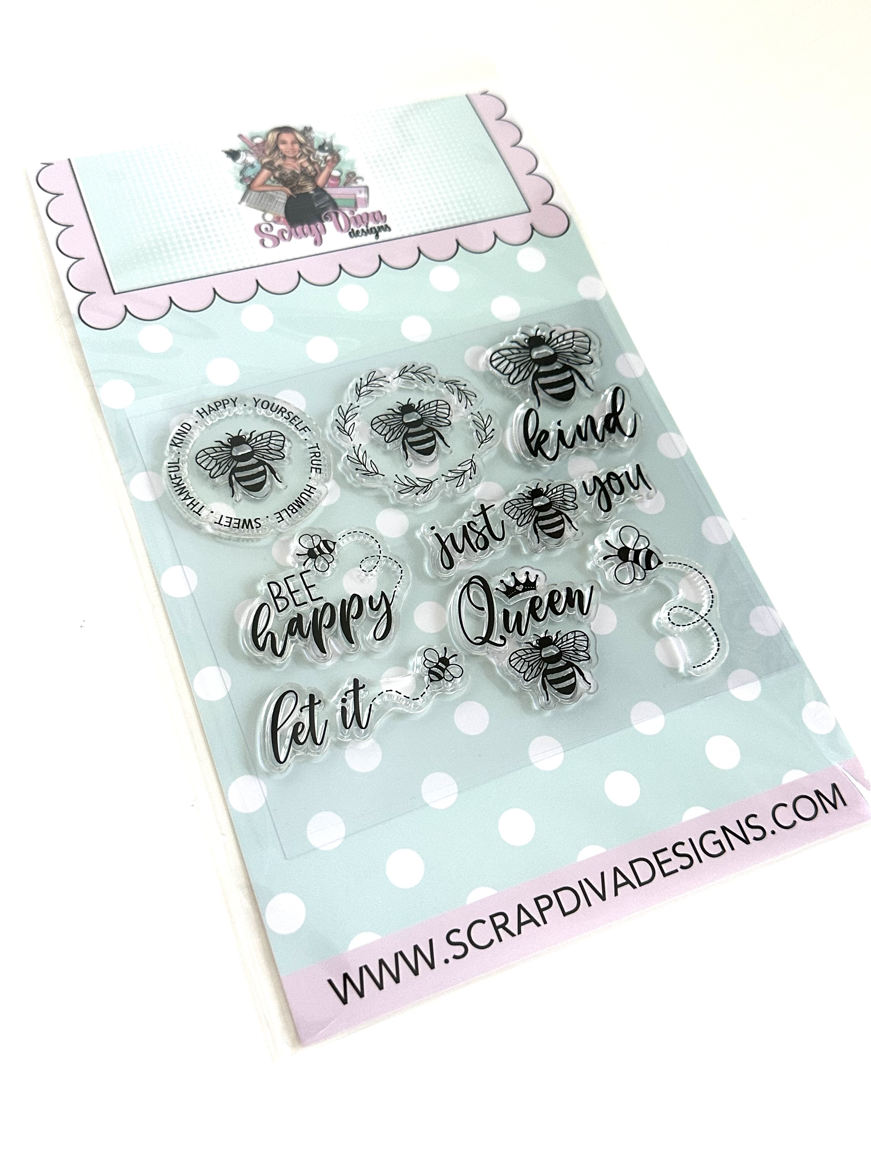 Scrapdiva Bee Happy Stamp Set