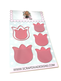 Scrapdiva Fringed Tulip