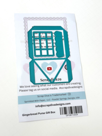 Scrapdiva Gingerbread Purse Gift Box