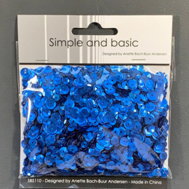 Simple and Basic Blue Sequin Mix (SBS110)