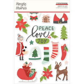 Simple Stories Sticker Book 12/Sheets Santa's Village  