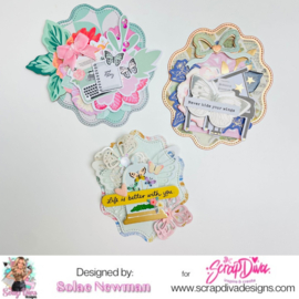 Scrapdiva A2 Ribbon Frame Nesting Set