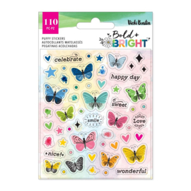 Vicki Boutin Bold And Bright Mini Puffy Stickers 110 Pieces  preorder