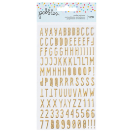 Pebbles All The Cake Sticker Puffy Alpha (120pcs)  