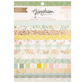 Crate Paper Single-Sided Paper Pad 6"X8" 36/Pkg Gingham Garden  