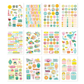 Simple Stories Sticker Book 12/Sheets Just Beachy   