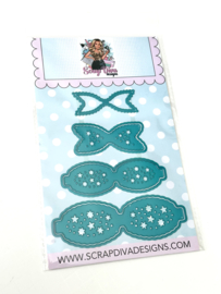 Scrapdiva  Gingerbread bow set