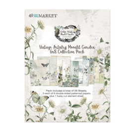 49 And Market Collection Pack 6"X8" Vintage Artistry Moonlit Garden