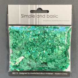 Simple and Basic Pale Green Sequin Mix (SBS115)