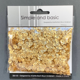 Simple and Basic Gold Sequin Mix (SBS103)