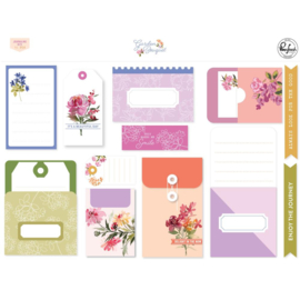 PinkFresh Journaling Bits 13/Pkg Garden Bouquet  