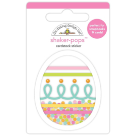 Doodlebug Shaker-Pops 3D Stickers Egg-stra Special PREORDER