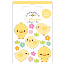 Doodlebug Doodle-Pops 3D Stickers Springtime Peeps  