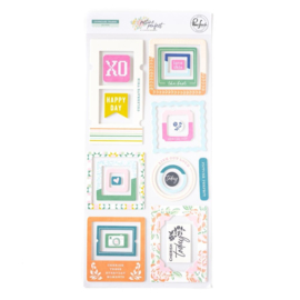 Pinkfresh Studio Cardstock Frames Stickers Picture Perfect  