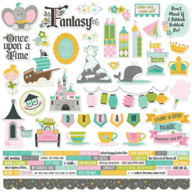 Simple Stories Say Cheese Fantasy At The Park Cardstock Stickers 12"X12" Combo  
