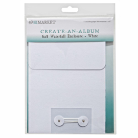 49 And Market Create-An-Album Waterfall Enclosure 6"X8" White  