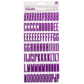 Shimelle Main Character Energy Thickers Stickers 188/Pkg Alpha Purple Glitter  