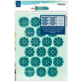 Vicki Boutin Print Shop Stencils 3/Pkg Pattern Maker  