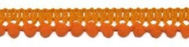 Mini pompomband oranje 10 mm