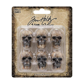 Tim Holtz Idea-Ology Resin Skulls 6/Pkg