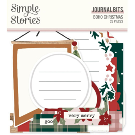 Simple Stories Boho Christmas Bits & Pieces Die-Cuts 26/Pkg Journal 