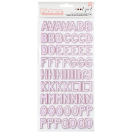 Pebbles Cool Girl Thickers Stickers 139/Pkg Alpha