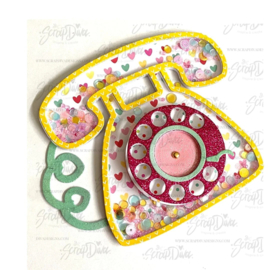 Scrapdiva Retro Telephone Dial