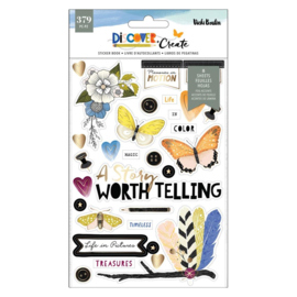Vicki Boutin Discover + Create Sticker Book 8/Sheets W/Gold Foil 