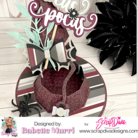 Scrapdiva Witch Hat Box  