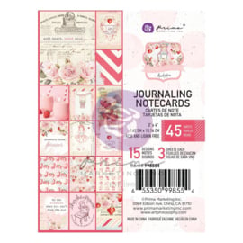Prima Marketing Strawberry Milkshake Journaling Cards 3"X4" 45/Pkg 15 Designs/3 Each  