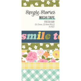 Simple Stories Fresh Air Washi Tape 5/Pkg 