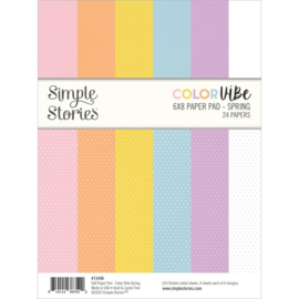 Simple Stories Double-Sided Paper Pad 6"X8" 24/Pkg Color Vibe Spring  