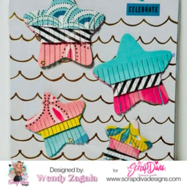 Scrapdiva Fringed Star Bundle