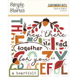 Simple Stories Cider & Donuts Bits & Pieces Sentiment  