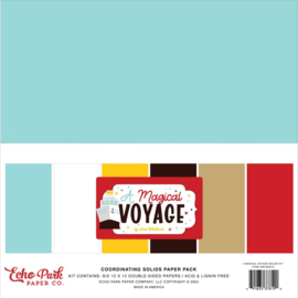 Echo Park Solids Collection Kit 12"X12" A Magical Voyage, 6 Colors