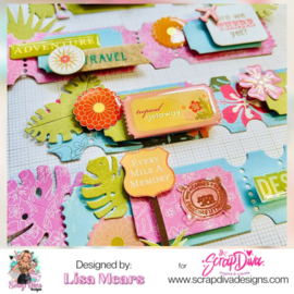 Scrapdiva Summer Ticket Stamp Set