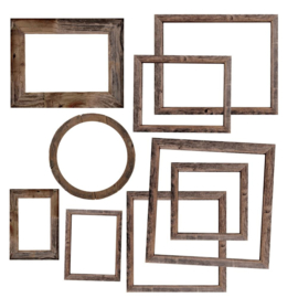 49 And Market Chipboard Set Frames, Evergreen Season  